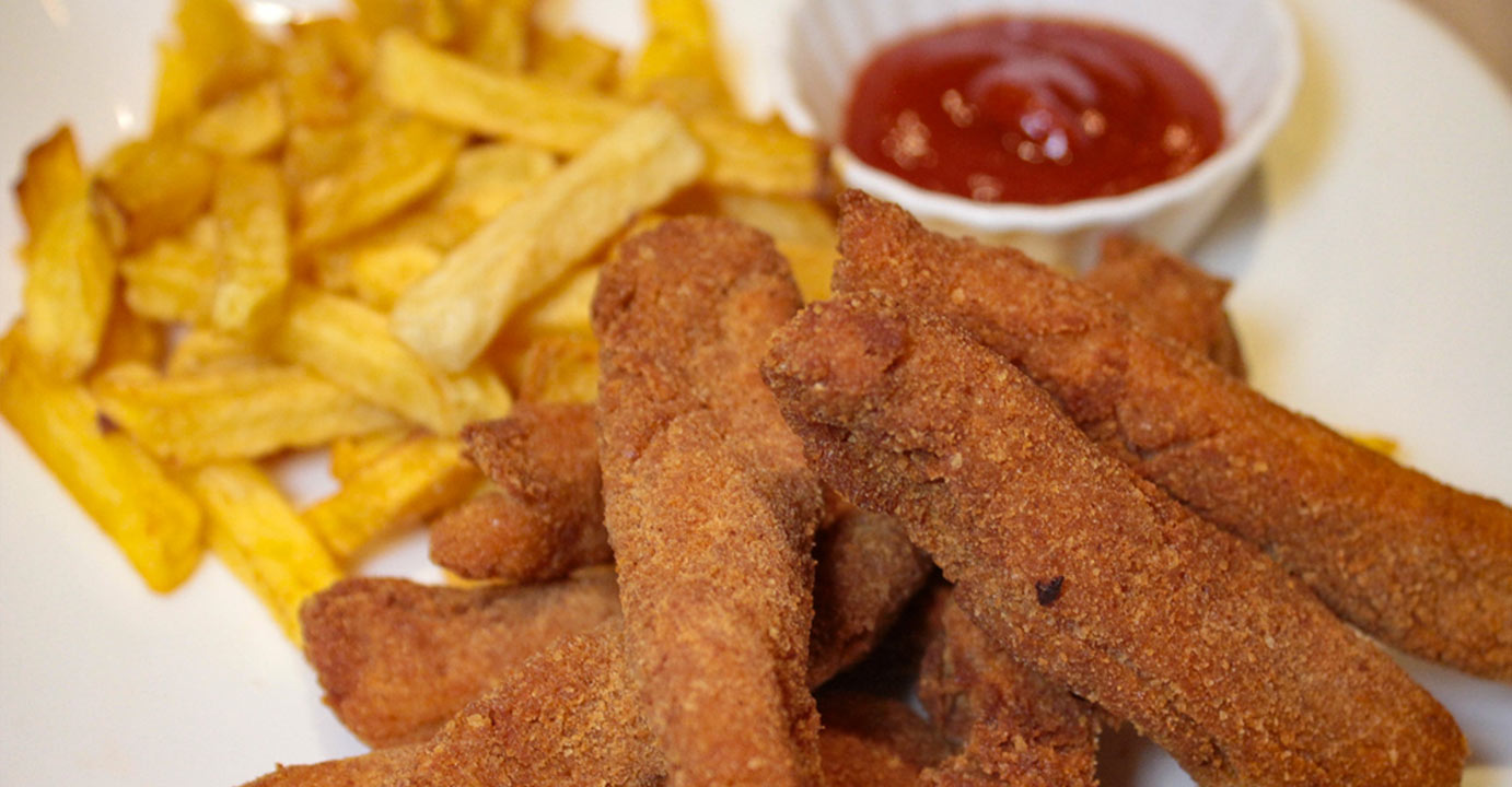 Tender de Pollo Purolomo con papas fritas - Purolomo